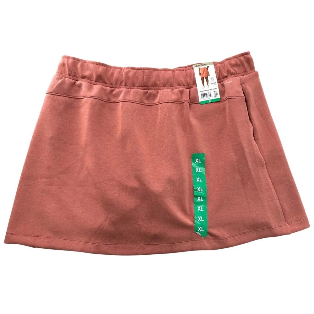 Mondetta Performance Luxury Walking Skort High-Rise Terra Cotta Pink Size XL NWT